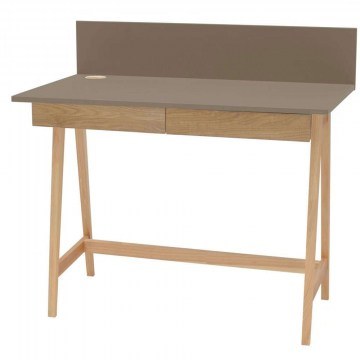 Office Luka LUKA2DOFASH7 110x50x75cm Natural-Clay