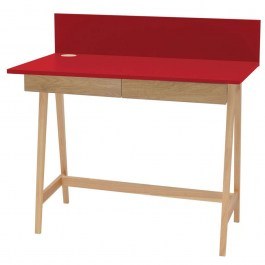 Office Luka LUKA2DOFASH12 110x50x75cm Natural-Red RED