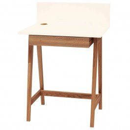 Office Luka LUKA1DOFOAK2 65x50x75cm Oak-Chalk White CHALK WHITE