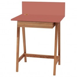 Office Luka LUKA1DOFOAK16 65x50x75cm Oak-Dark Coral CORAL