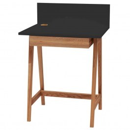 Office Luka LUKA1DOFOAKBLACK 65x50x75cm Oak-Black BLACK