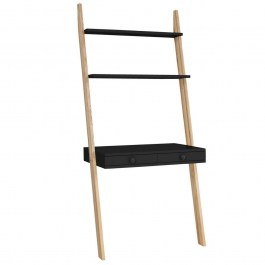 Office Ladder Leno LENOOBLACK 79x49x183cm Black BLACK