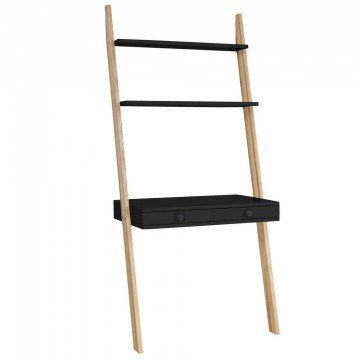 Γραφείο Ladder Leno LENOOBLACK 79x49x183cm Black