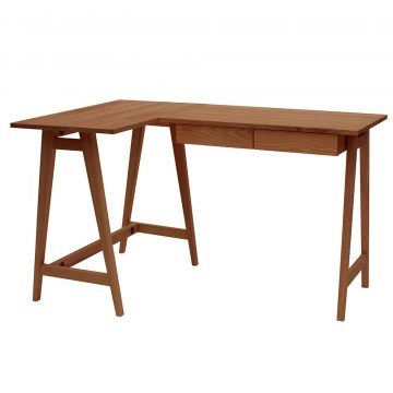 Office Luka Left Corner LUKALOFVENOAK 135x50x75cm Oak