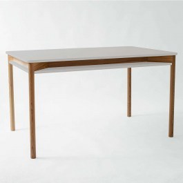 Extendable Table With Shelf Zeen ZEENEXTBE8 140x90x75/200x90x75cm Pearl Grey PEARL