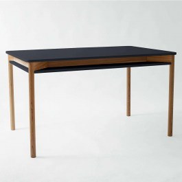 Extendable Table With Shelf Zeen ZEENEXTBE3 140x90x75/200x90x75cm Graphite GRAPHITE