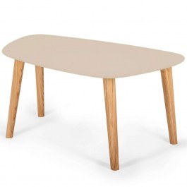 Coffee Table Endocarp M ENDOCARPCTM4 80x48x40cm Beige BEIGE