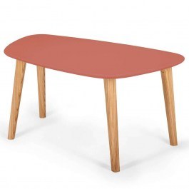 Coffee Table Endocarp M ENDOCARPCTM16 80x48x40cm Dark Coral CORAL