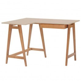 Γραφείο Luka S Αριστερή Γωνία LUKALOFSOAK4 115x50x75cm Oak-Beige BEIGE