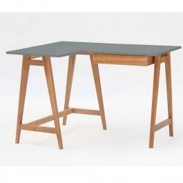 Γραφείο Luka S Αριστερή Γωνία LUKALOFSOAK6 115x50x75cm Oak-Concrete CONCRETE