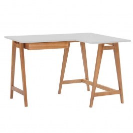 Office Luka S Right Corner LUKAROFSOAK8 115x50x75cm Oak-Pearl Grey GREY