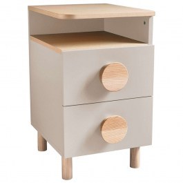 Κομοδίνο Dabi Δεξί DABIBSTR4 41x50x70cm Natural-Beige BEIGE