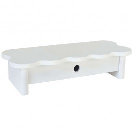Monitor Stand With Drawer Flower FLOWERMS1D1 60x24x13cm White WHITE