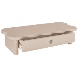 Monitor Stand With Drawer Flower FLOWERMS1D4 60x24x13cm Beige BEIGE
