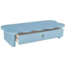 Monitor Stand With Drawer Flower FLOWERMS1D13 60x24x13cm Light Blue LIGHT BLUE