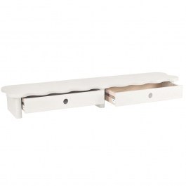 Monitor Stand With Drawers Flower FLOWERMS2D1 109x24x13cm White WHITE
