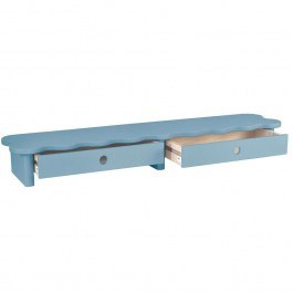 Monitor Stand With Drawers Flower FLOWERMS2D13 109x24x13cm Light Blue LIGHT BLUE