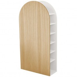 Shoe Rack Jubi JUBISC1 65x25x130cm Natural-White NATURAL-WHITE