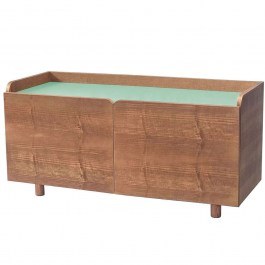 Έπιπλο Τηλεόρασης Dabi DABITV17 110x42x55cm Oak-Sage Green SAGE GREEN
