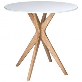 Τραπέζι Jubi JUBITSRO1 Φ70x73cm Natural-White NATURAL-WHITE