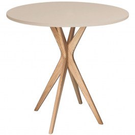 Τραπέζι Jubi JUBITSRO4 Φ70x73cm Natural-Beige NATURAL-BEIGE