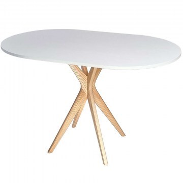 Table Jubi JUBITOV1 100x75x73cm Natural-White