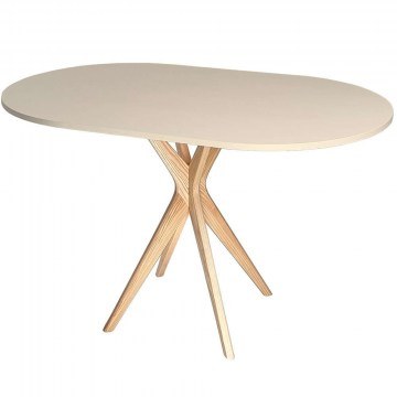 Τραπέζι Jubi JUBITOV4 100x75x73cm Natural-Beige