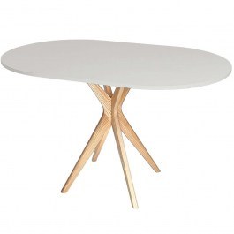 Table Jubi JUBITOV8 100x75x73cm Natural-Pearl Grey NATURAL-GREY