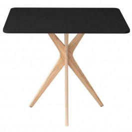 Τραπέζι Jubi JUBITREBLACK 80x55x73cm Natural-Black NATURAL-BLACK