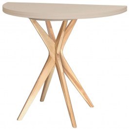 Extendable Table Jubi JUBITEXHR4 D90x75cm Natural-Beige NATURAL-BEIGE