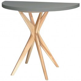 Extendable Table Jubi JUBITEXHR6 D90x75cm Natural-Concrete CONCRETE-NATURAL