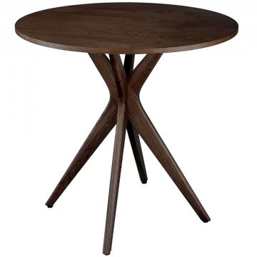 Τραπέζι Jubi JUBITSROWAL Φ70x73cm Walnut