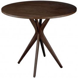 Τραπέζι Jubi JUBITLROWAL Φ90x73cm Walnut WALNUT