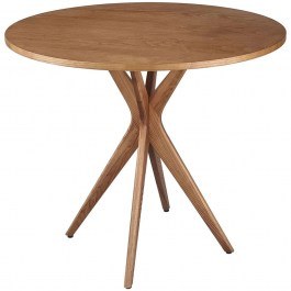 Τραπέζι Jubi JUBITLROOAK Φ90x73cm Oak OAK