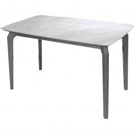 Table Dalin Ε796,3 130x80x74cm Marble White-Grey WHITE-GREY