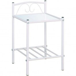 Bedside Table Rado Ε8013,2 40x40x64cm White WHITE