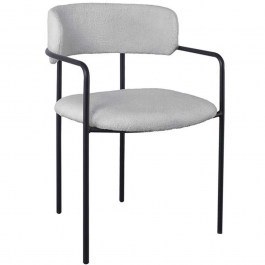 Armchair Gillan ΕΜ787,2 54x54x81cm Grey-Black GREY