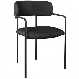 Armchair Gillan ΕΜ787,3 54x54x81cm Black BLACK