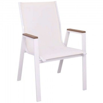 Πολυθρόνα Virna Ε6798,2 63x56x90cm White-Natural