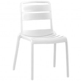 Chair Serenata Ε3806,4W 45x58x81cm White WHITE