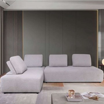 Polymorphic Corner Sofa Bristol Ε9417,1 318x212x89cm Light Grey