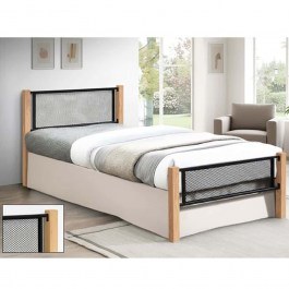 Bed Net (For Mattress 90x190cm) Ε8048,1 95x200x81cm Natural-Black NATURAL-BLACK