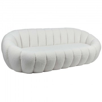 Three-Seater Sofa Beverly E7162.1 199x96x62cm White