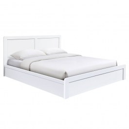 Caliber Double Bed (For Mattress 150x200cm) E73862.1 158x210x100cm White WHITE