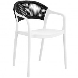 Πολυθρόνα Donna Ε3150,5 57x55x79cm White-Black WHITE-BLACK