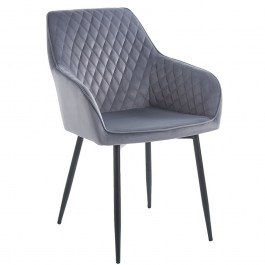 Πολυθρόνα Lila ΕΜ7851,2 56x60x81cm Black-Grey BLACK-GREY