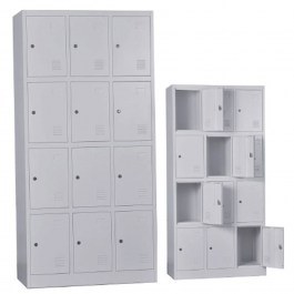 Locker 12 Seats Ε6004,1 90x40x185 Grey GREY