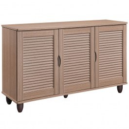 Shoe Cabinet 3 Doors E83730.2 110x33x77cm Natural NATURAL