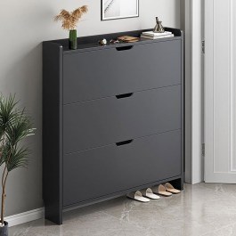 Shoe rack MDF E8330,1 80x17x115cm Grey GREY