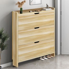 Shoe rack MDF E8330,3 80x17x115cm Natural NATURAL